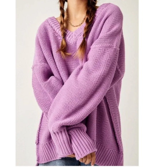 Free People Alli V-Neck Sweater - Picture 6 of 13